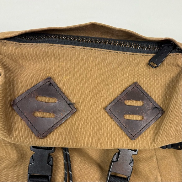 Topo Designs Klettersack Heritage Backpack Duck Brown Canvas Horween Leather USA - Picture 7 of 13